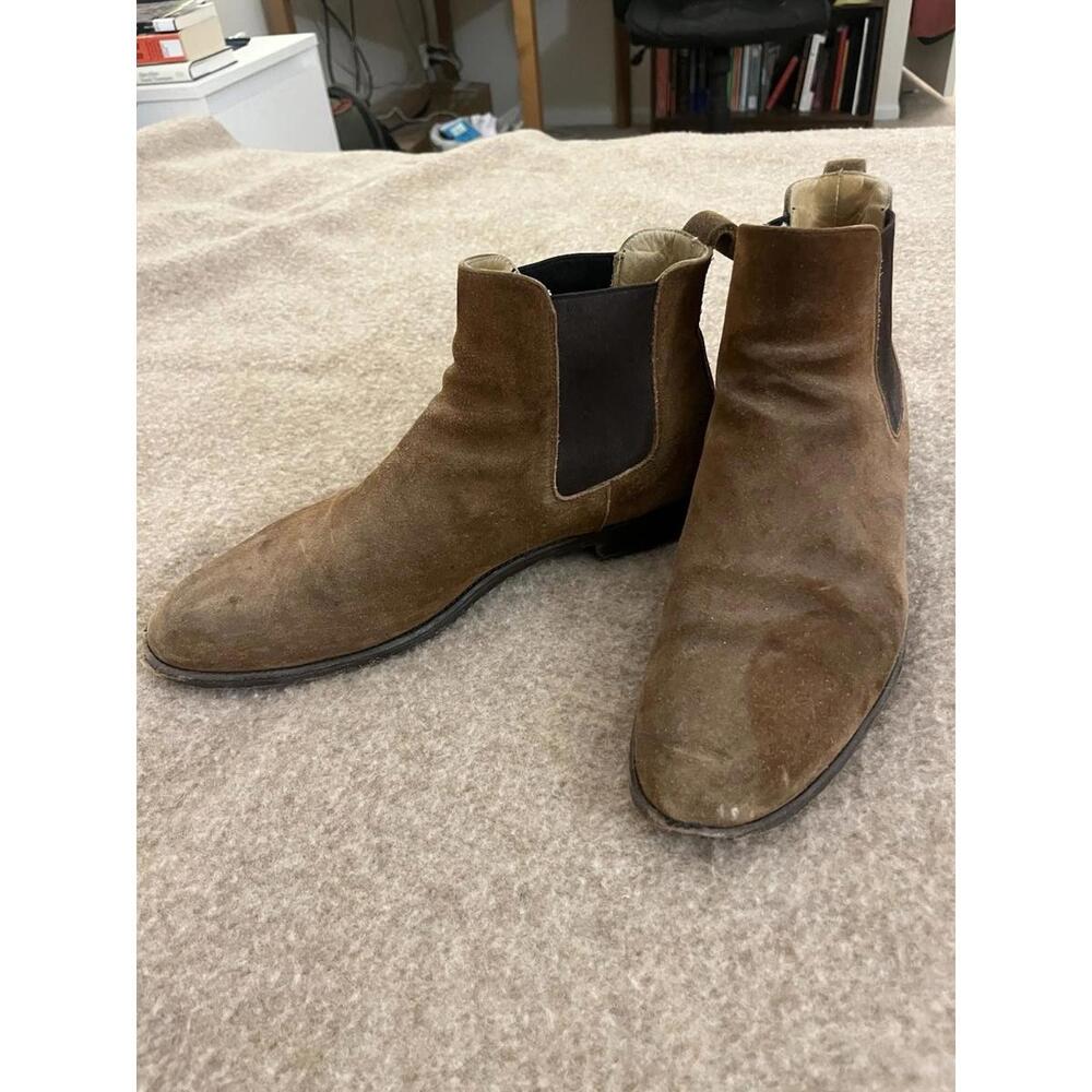 Taft Suede Tan Chelsea Boots Slip On Mens Size EU 43, US 10